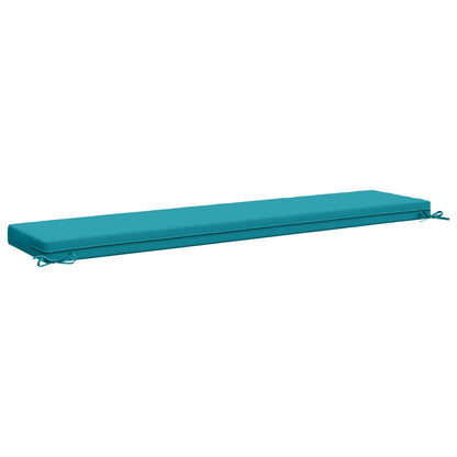 Bench Cushion SOEST 100% Polyester Turquoise 170 x 40 x 8 cm