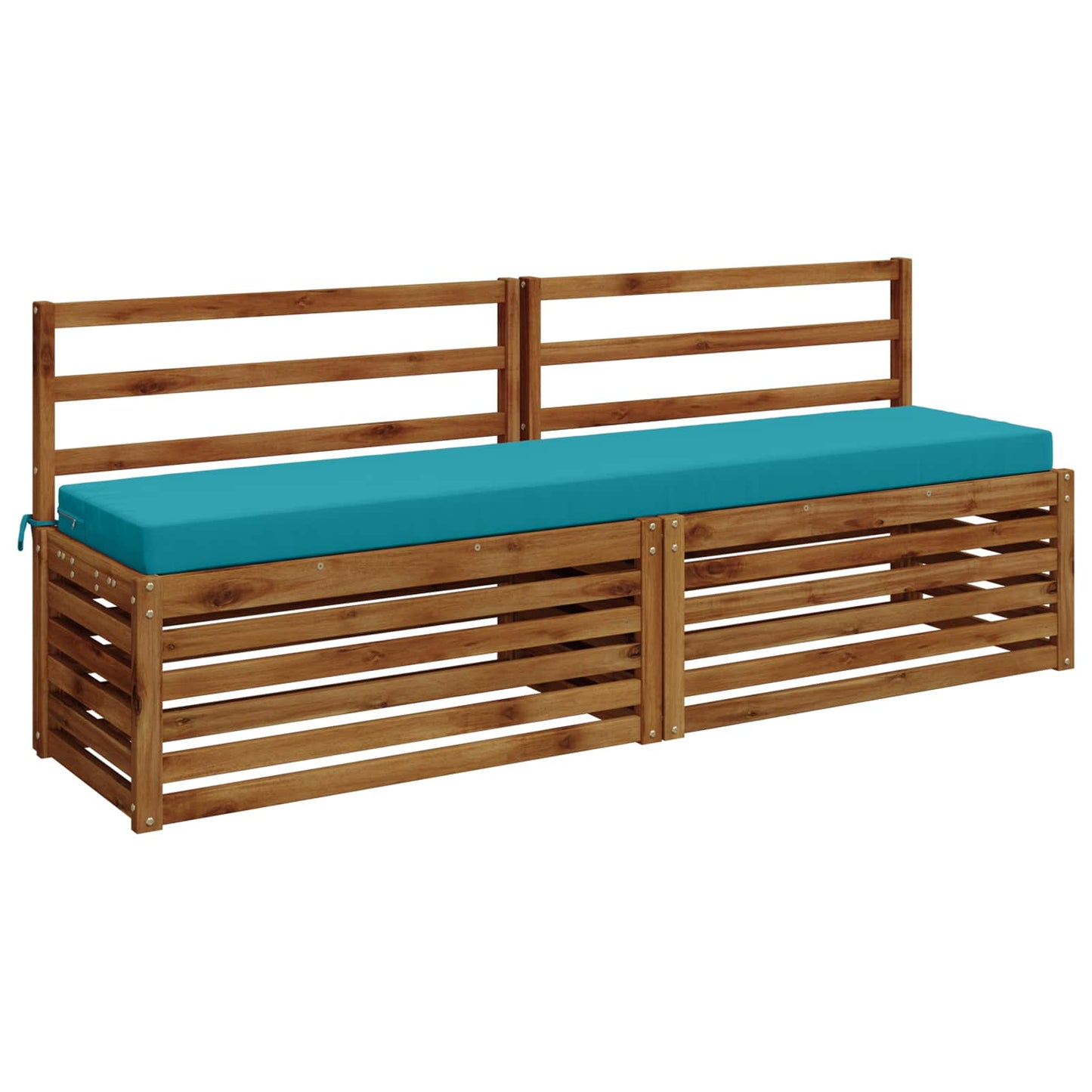 Bench Cushion SOEST 100% Polyester Turquoise 170 x 40 x 8 cm