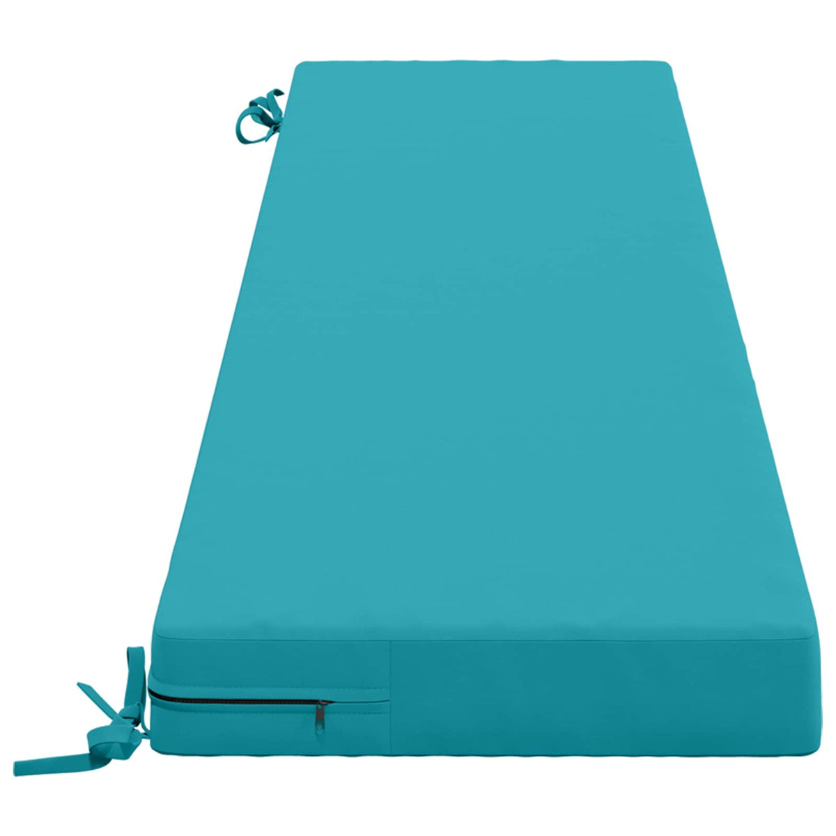 Bench Cushion SOEST 100% Polyester Turquoise 170 x 40 x 8 cm