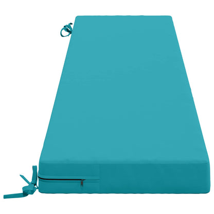 Bench Cushion SOEST 100% Polyester Turquoise 170 x 40 x 8 cm