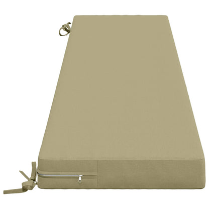 2-Piece Bench Cushions SOEST 2 pcs 100% Polyester Light Green