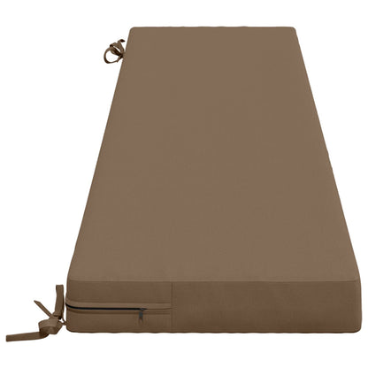 Bench Cushions SOEST 2 pcs 100% Polyester Taupe 180 x 40 x 8 cm