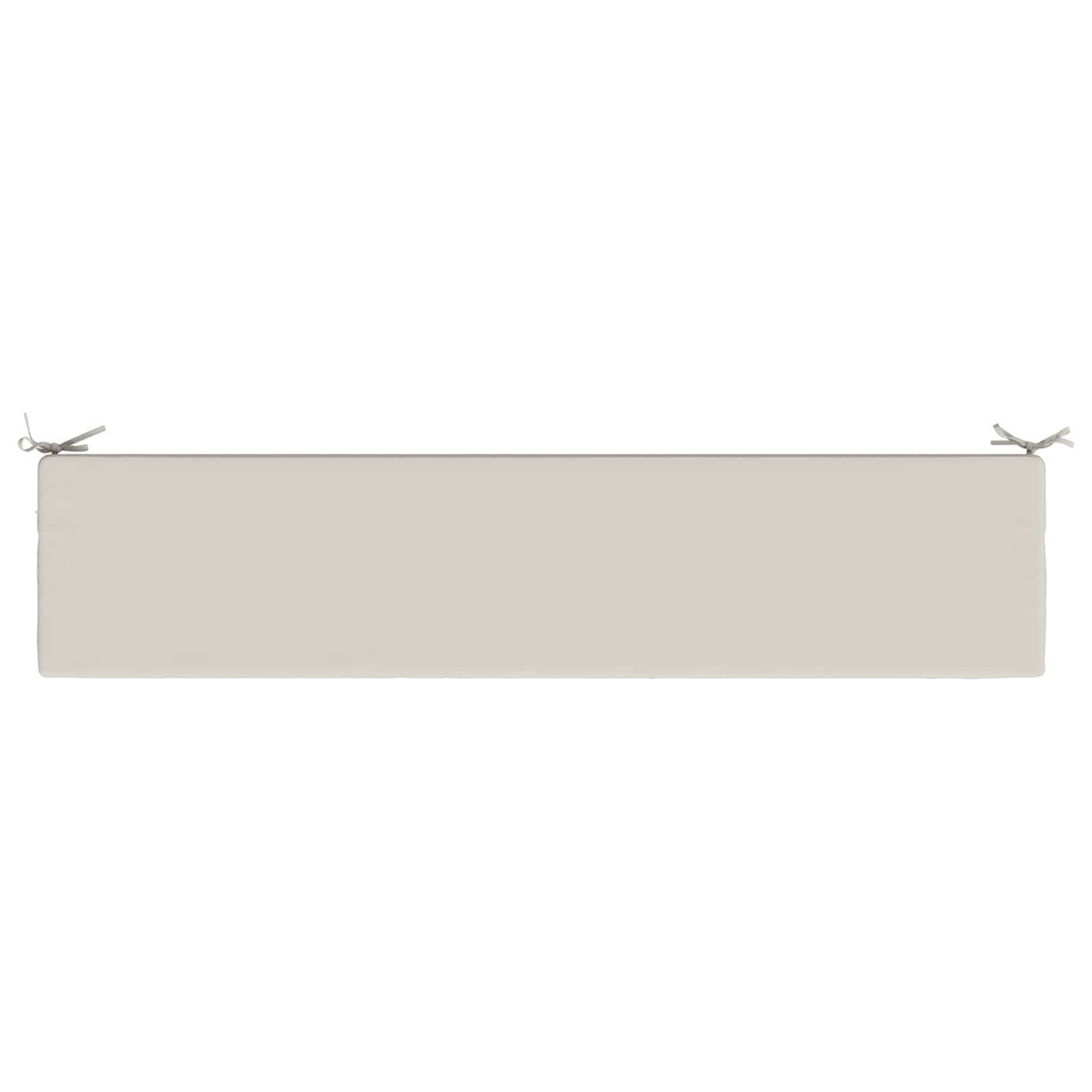 Bench Cushion SOEST 100% Polyester White 180 x 40 x 8 cm