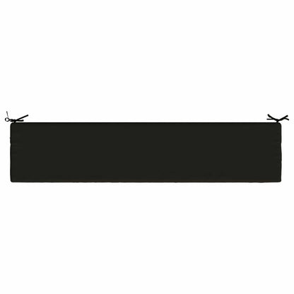 Bench Cushion SOEST 100% Polyester Black 180 x 40 x 8 cm