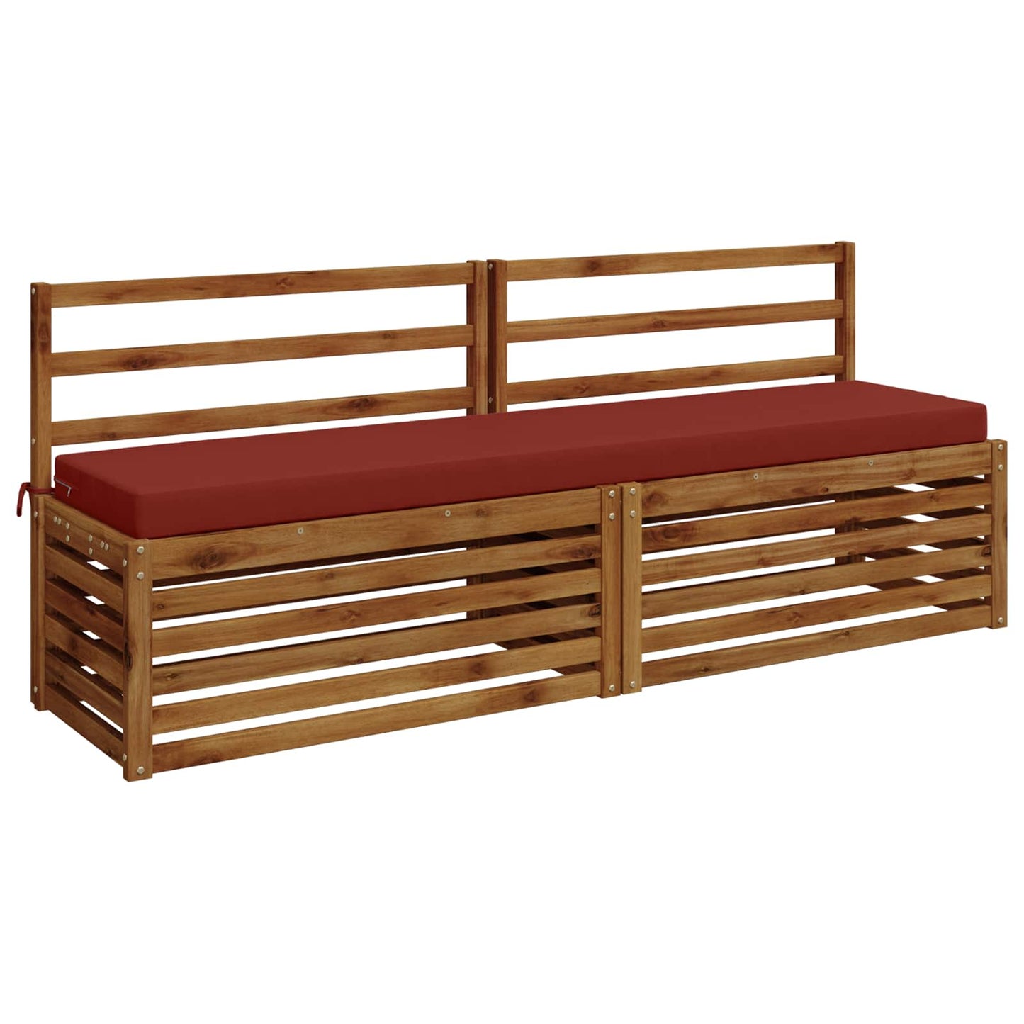 Bench Cushion SOEST 100% Polyester Red 180 x 40 x 8 cm