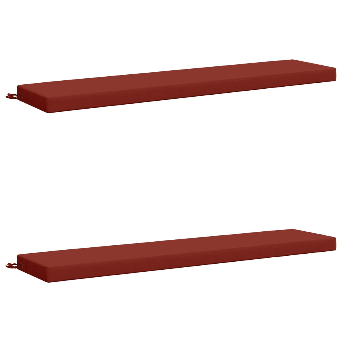 Bench Cushions SOEST 2 pcs 100% Polyester Red 180 x 40 x 8 cm
