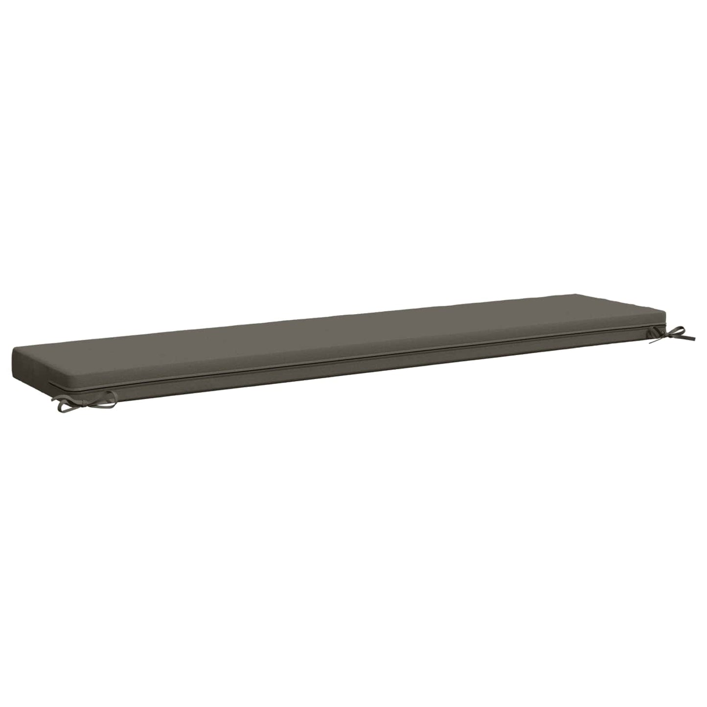 Bench Cushion SOEST 100% Polyester Grey 180 x 40 x 8 cm
