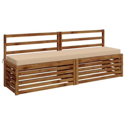 Bench Cushion SOEST 100% Polyester Cream 180 x 40 x 8 cm