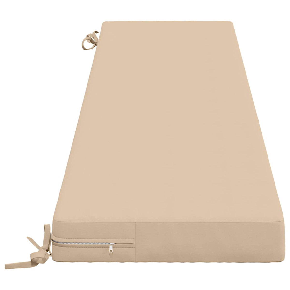 Bench Cushion SOEST 100% Polyester Cream 180 x 40 x 8 cm
