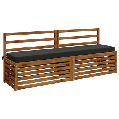 2-Piece Bench Cushions SOEST 2 pcs 100% Polyester Anthracite