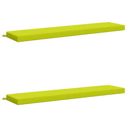 Bench Cushions SOEST 2 pcs 100% Polyester Bright Green