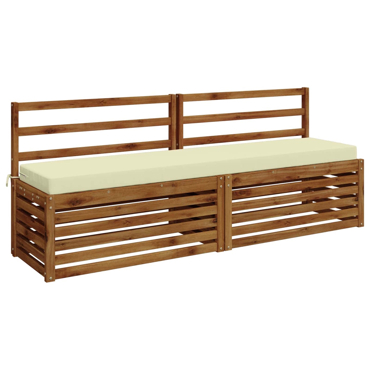 Bench Cushion SOEST 100% Polyester Cream 180 x 40 x 8 cm