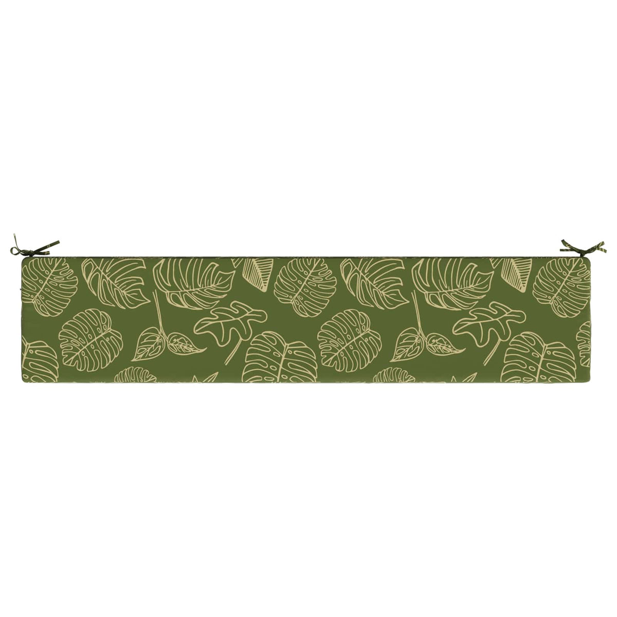 Bench Cushions SOEST 2 pcs 100% Polyester Leaf Design