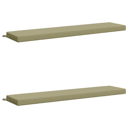 Bench Cushions SOEST 2 pcs 100% Polyester Light Green