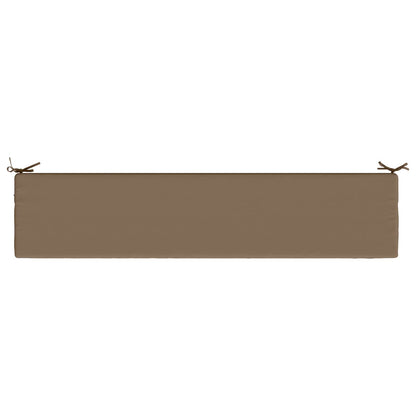 Bench Cushion SOEST 100% Polyester Taupe 200 x 40 x 8 cm