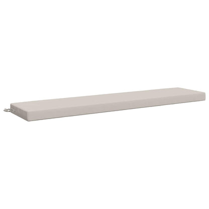 Bench Cushion SOEST 100% Polyester White 200 x 40 x 8 cm