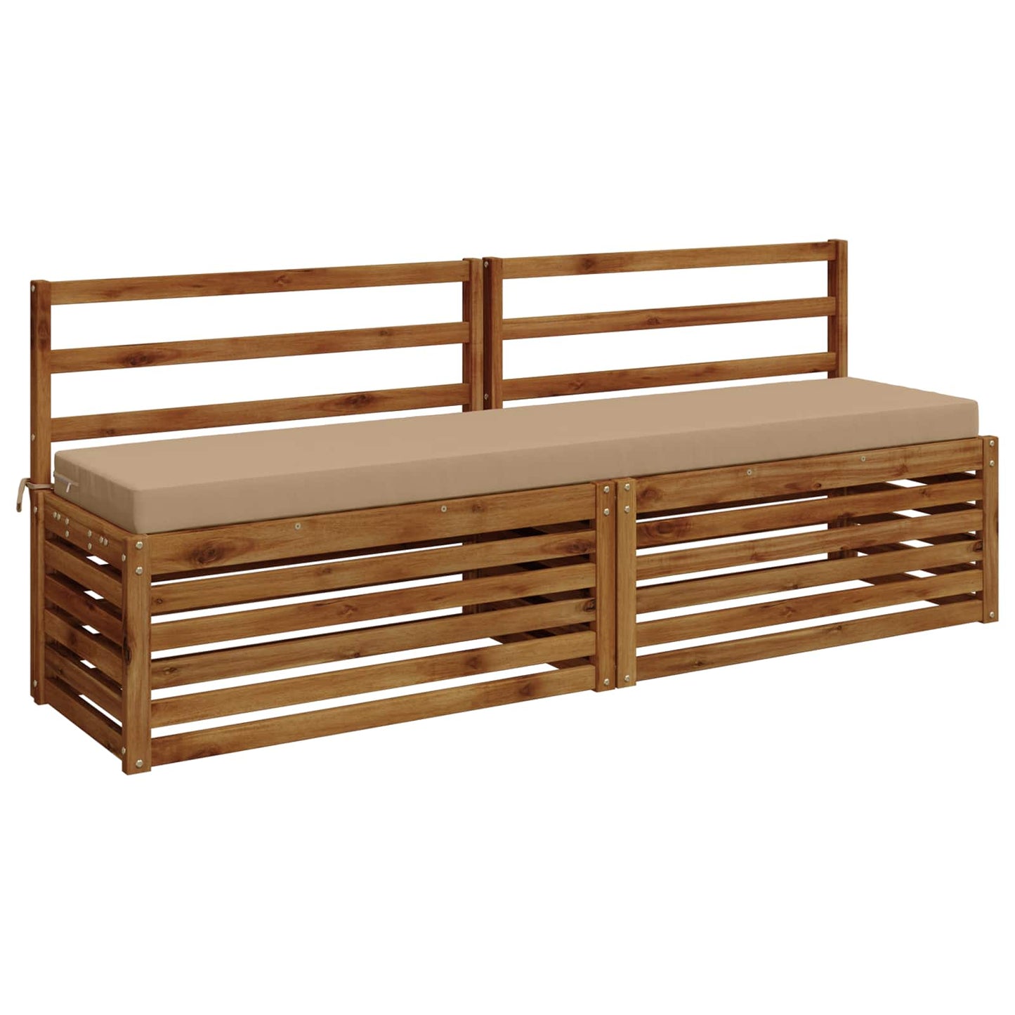 Bench Cushion SOEST 100% Polyester Sand 200 x 40 x 8 cm