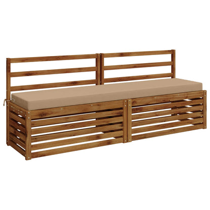 Bench Cushion SOEST 100% Polyester Sand 200 x 40 x 8 cm