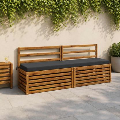 Bench Cushions SOEST 2 pcs 100% Polyester Dark Blue