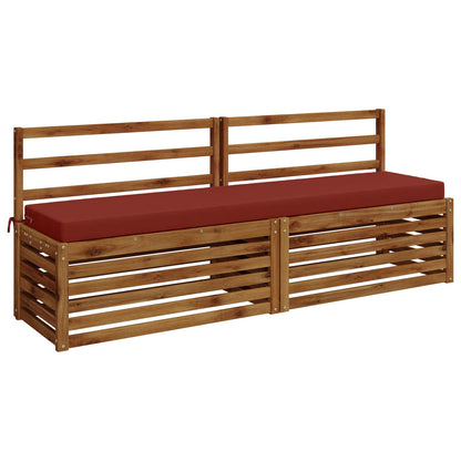 Bench Cushions SOEST 2 pcs 100% Polyester Red 200 x 40 x 8 cm