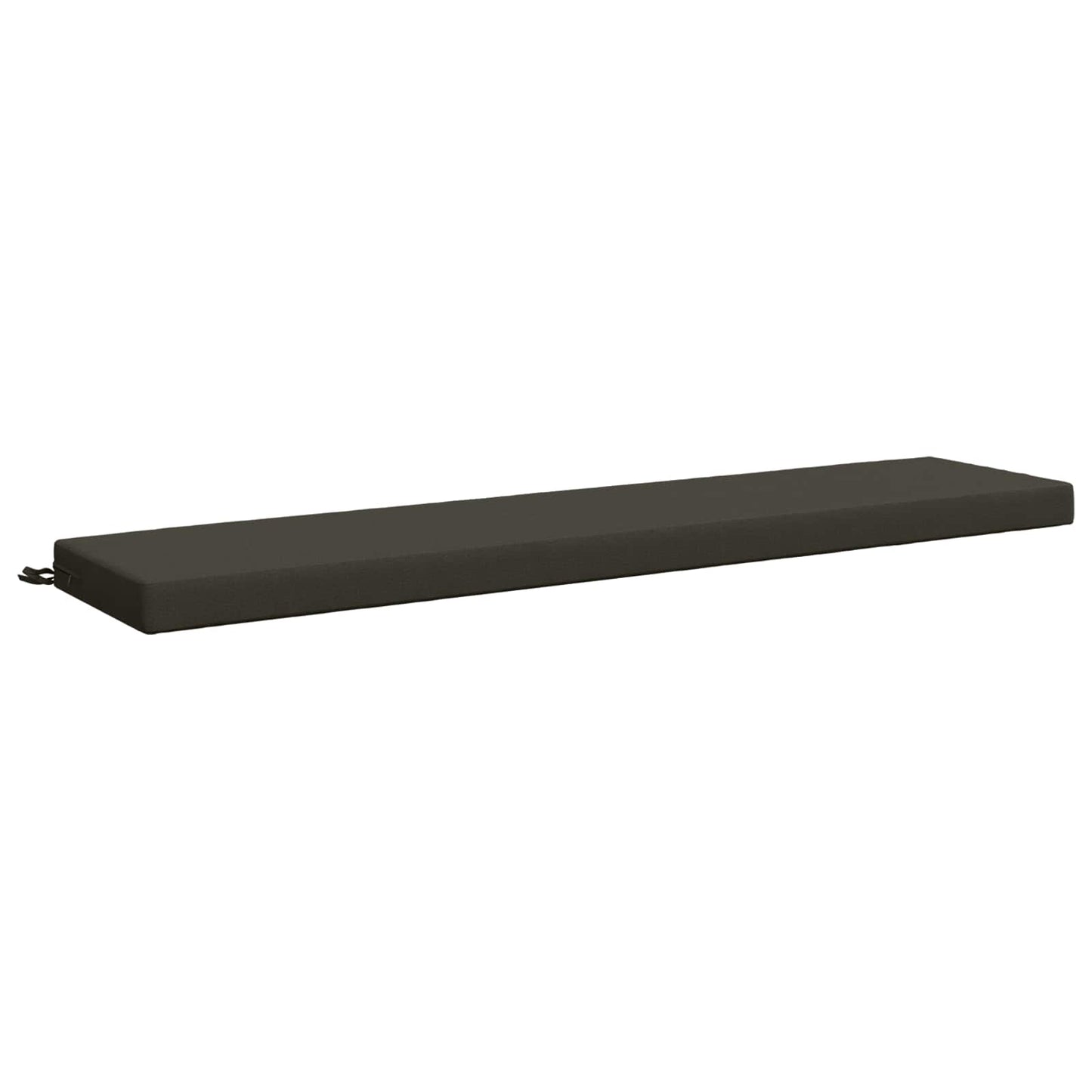 Bench Cushion SOEST 100% Polyester Anthracite 200 x 40 x 8 cm