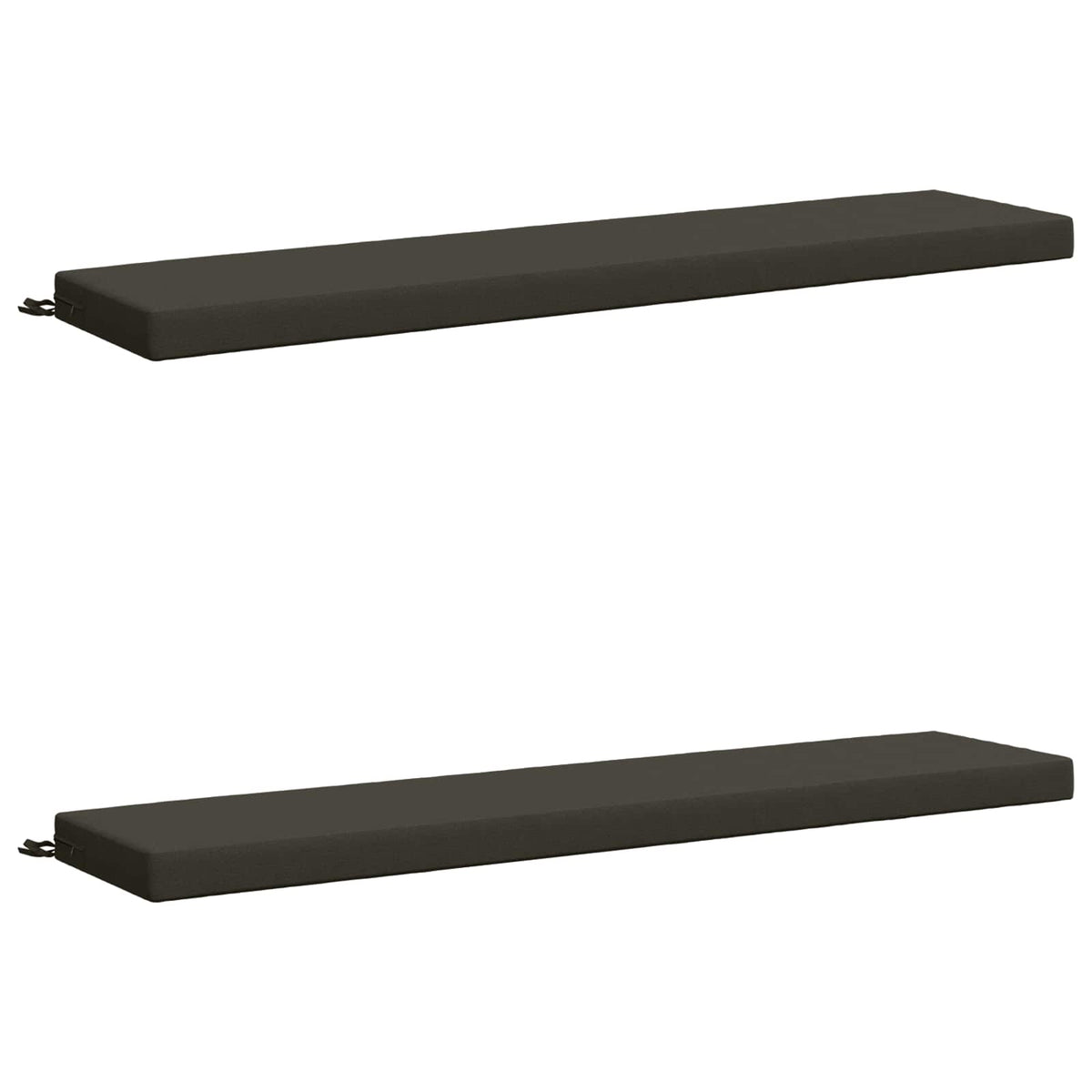 Bench Cushions SOEST 2 pcs 100% Polyester Anthracite