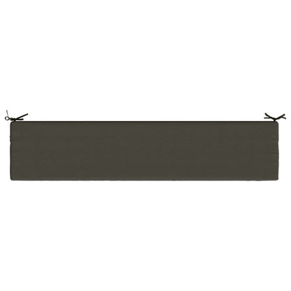 2-Piece Bench Cushions SOEST 2 pcs 100% Polyester Anthracite