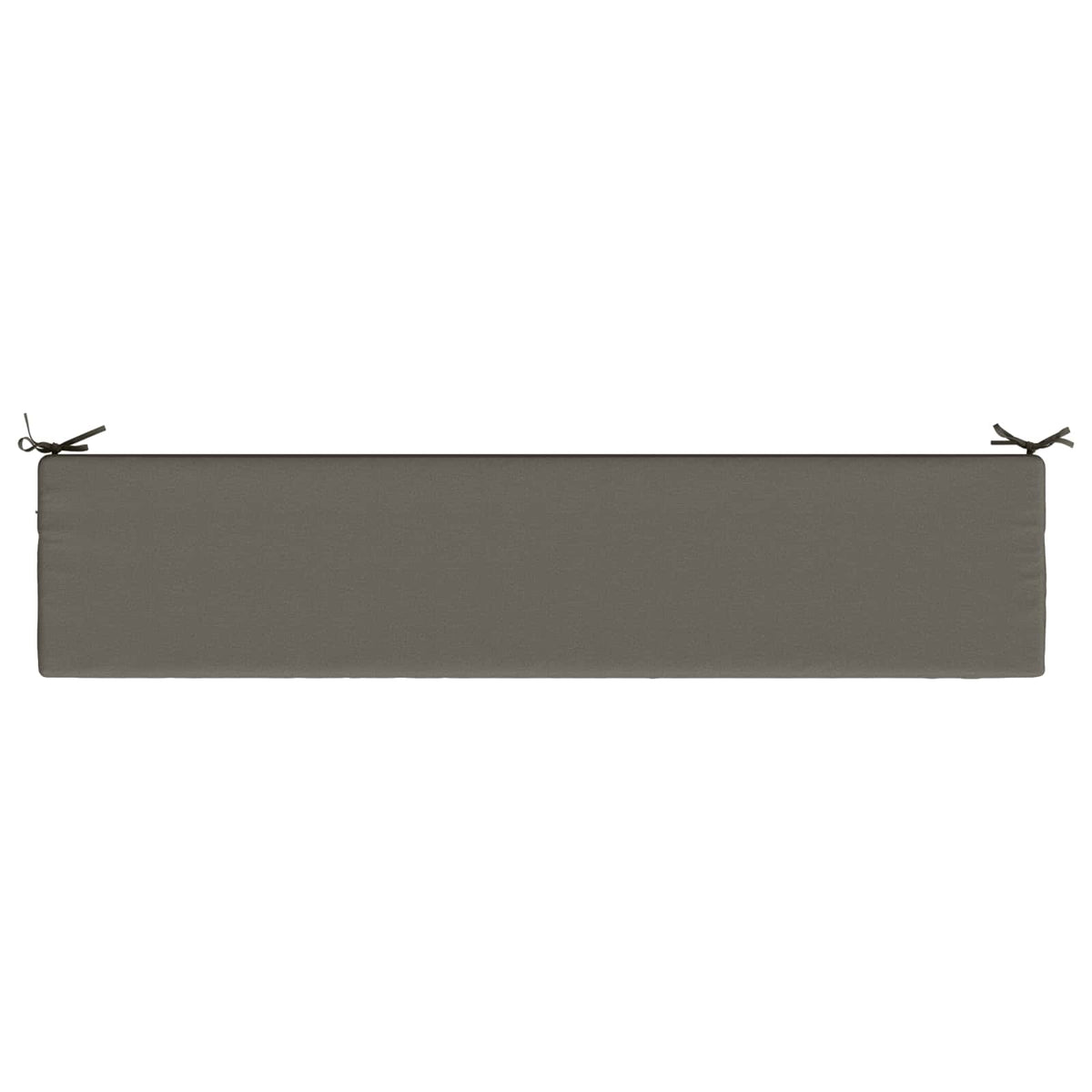 Bench Cushion SOEST 100% Polyester Grey 200 x 40 x 8 cm