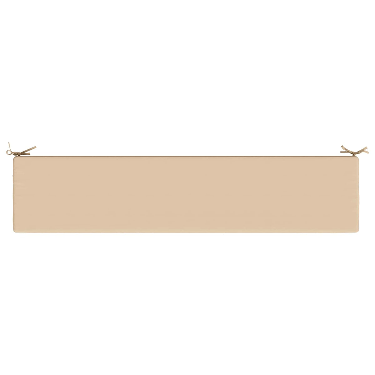 Bench Cushion SOEST 100% Polyester Cream 200 x 40 x 8 cm