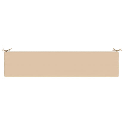 Bench Cushion SOEST 100% Polyester Cream 200 x 40 x 8 cm