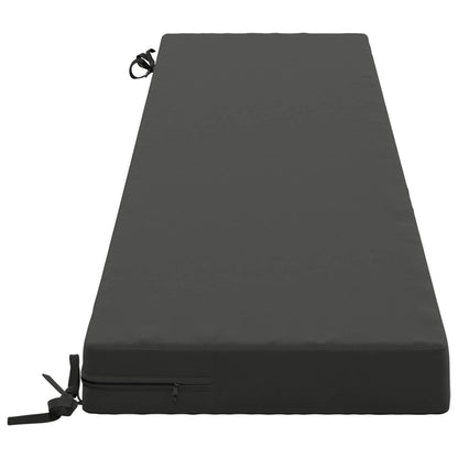 Bench Cushion SOEST 100% Polyester Anthracite 200 x 40 x 8 cm