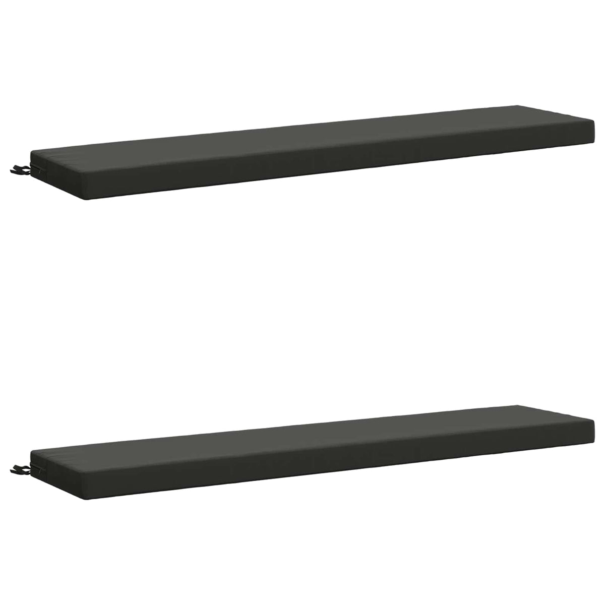 Bench Cushions SOEST 2 pcs 100% Polyester Anthracite