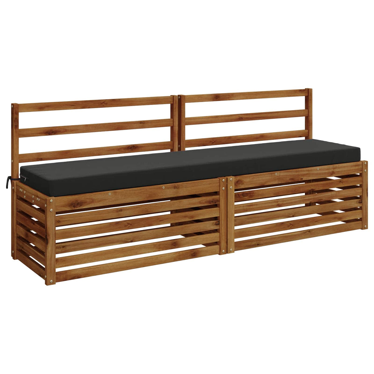 Bench Cushions SOEST 2 pcs 100% Polyester Anthracite
