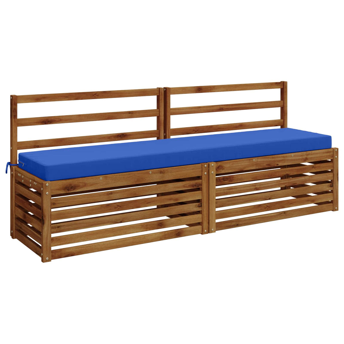 Bench Cushion SOEST 100% Polyester Royal Blue 200 x 40 x 8 cm