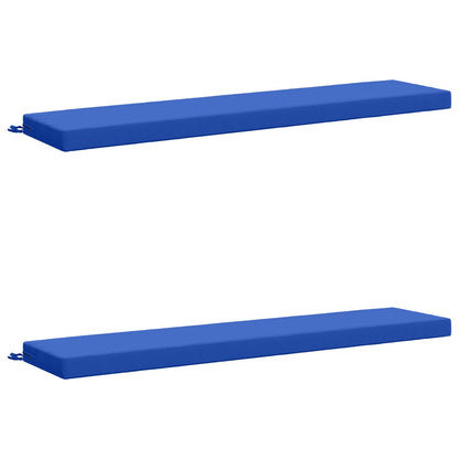 Bench Cushions SOEST 2 pcs 100% Polyester Royal Blue