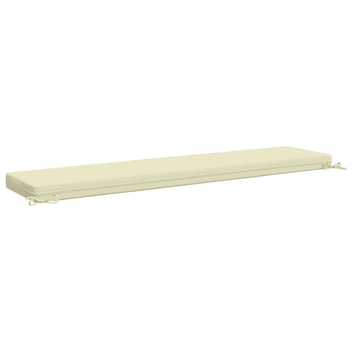 Bench Cushion SOEST 100% Polyester Cream 200 x 40 x 8 cm