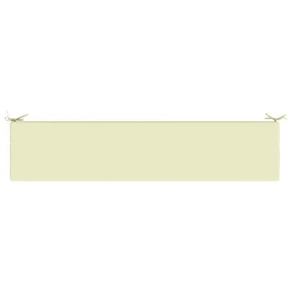 Bench Cushion SOEST 100% Polyester Cream 200 x 40 x 8 cm