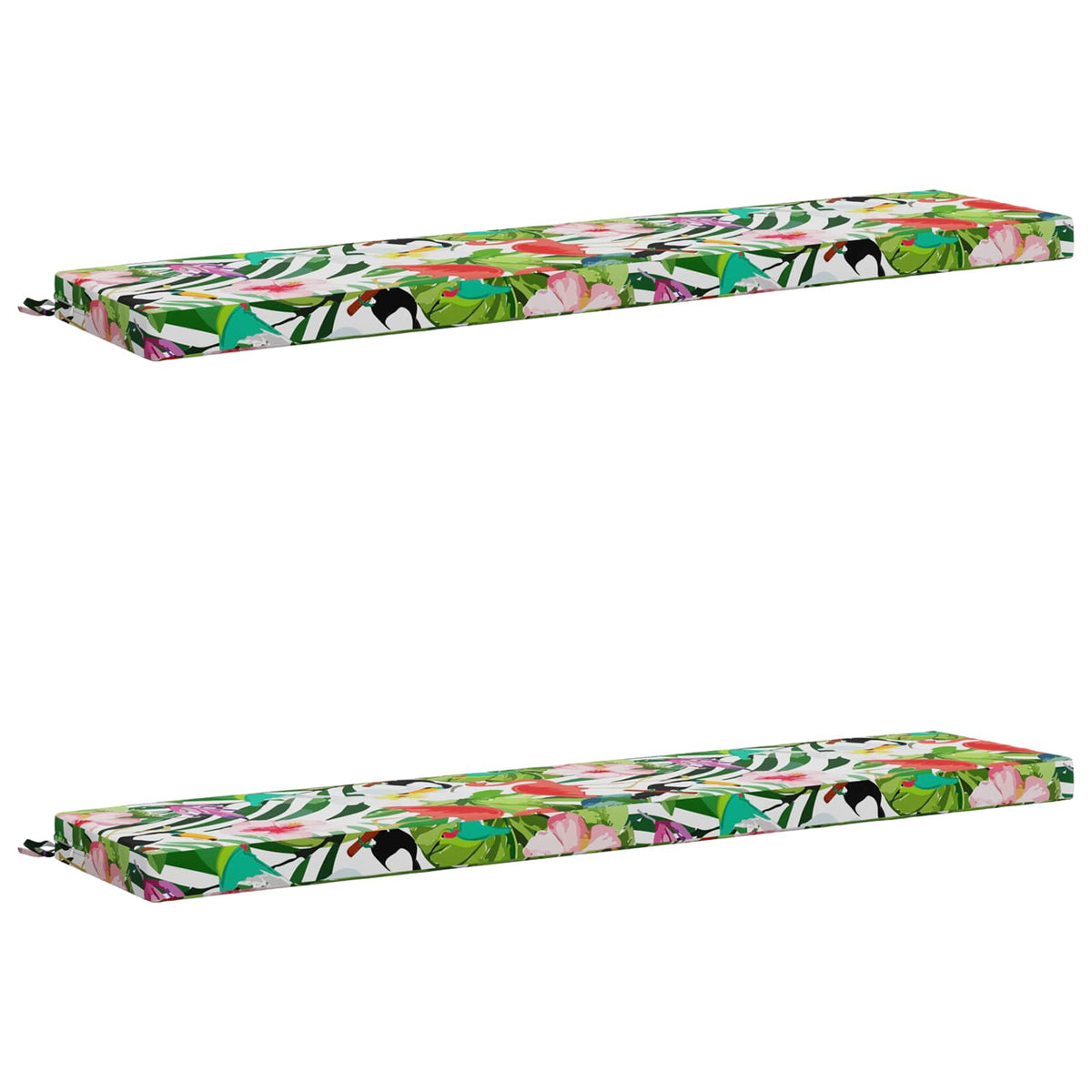 2-Piece Bench Cushions SOEST 2 pcs 100% Polyester Multicolour