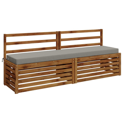 Bench Cushion SOEST 100% Polyester Grey 200 x 40 x 8 cm