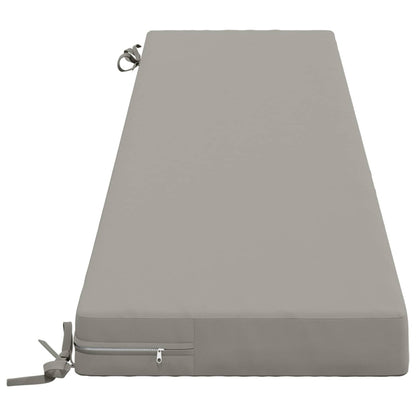 Bench Cushions SOEST 2 pcs 100% Polyester Grey 200 x 40 x 8 cm