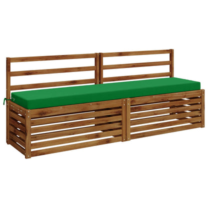 Bench Cushion SOEST 100% Polyester Green 200 x 40 x 8 cm