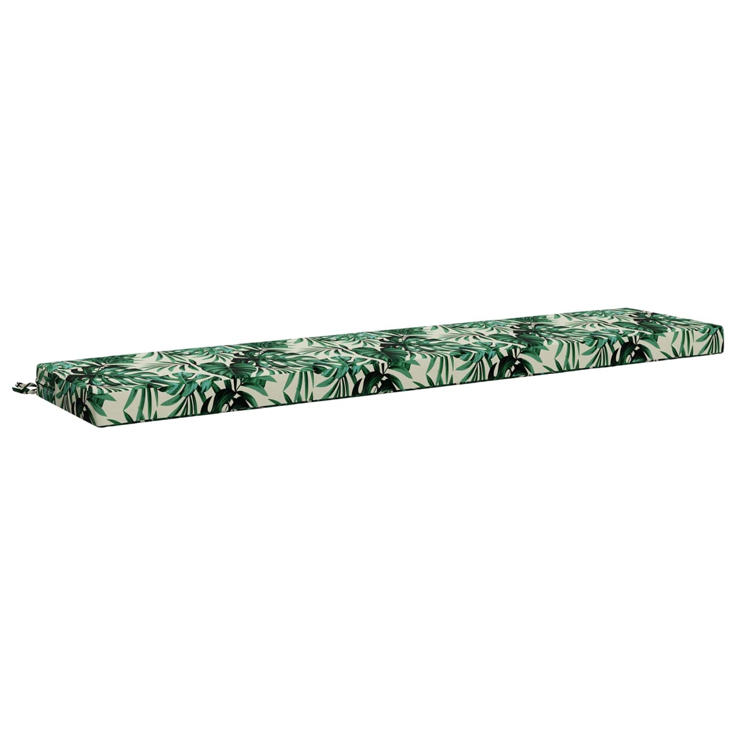 Bench Cushion SOEST 100% Polyester Leaf Pattern 200 x 40 x 8 cm