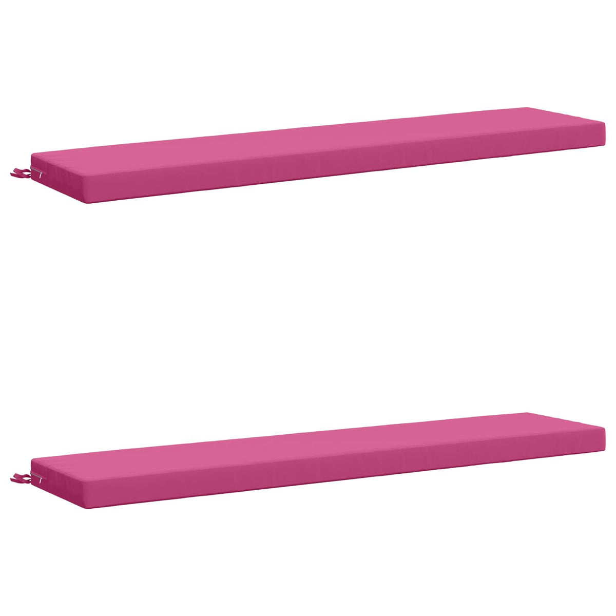 Bench Cushions SOEST 2 pcs 100% Polyester Pink 200 x 40 x 8 cm