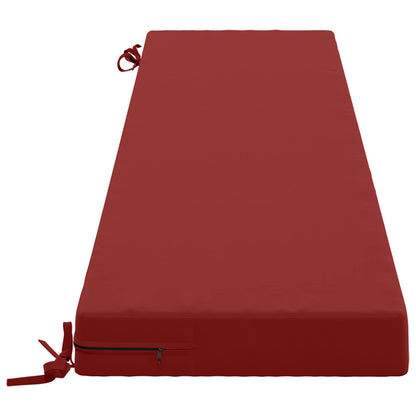 Bench Cushion SOEST 100% Polyester Wine Red 200 x 40 x 8 cm