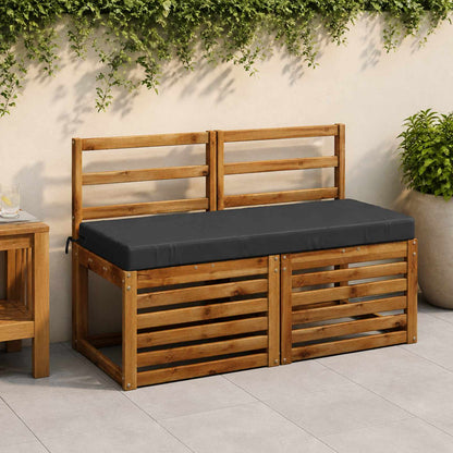 Bench Cushions SOEST 2 pcs 100% Polyester Dark Blue
