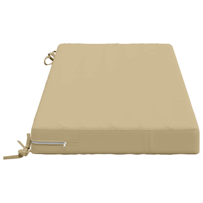 2-Piece Bench Cushions SOEST 2 pcs 100% Polyester Beige