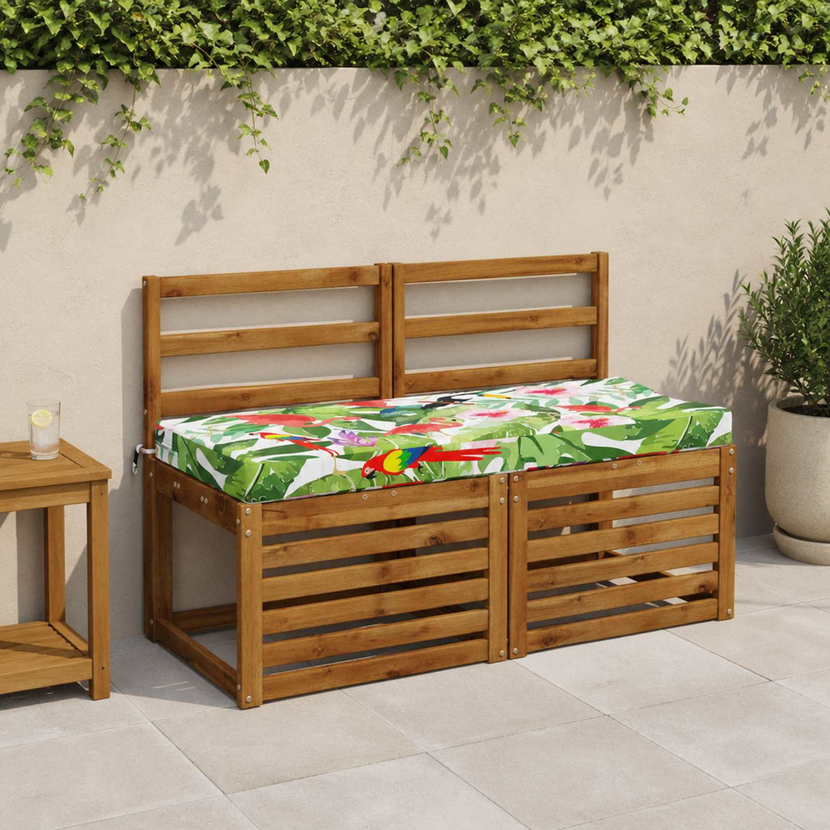 Bench Cushions SOEST 2 pcs 100% Polyester Multicolour