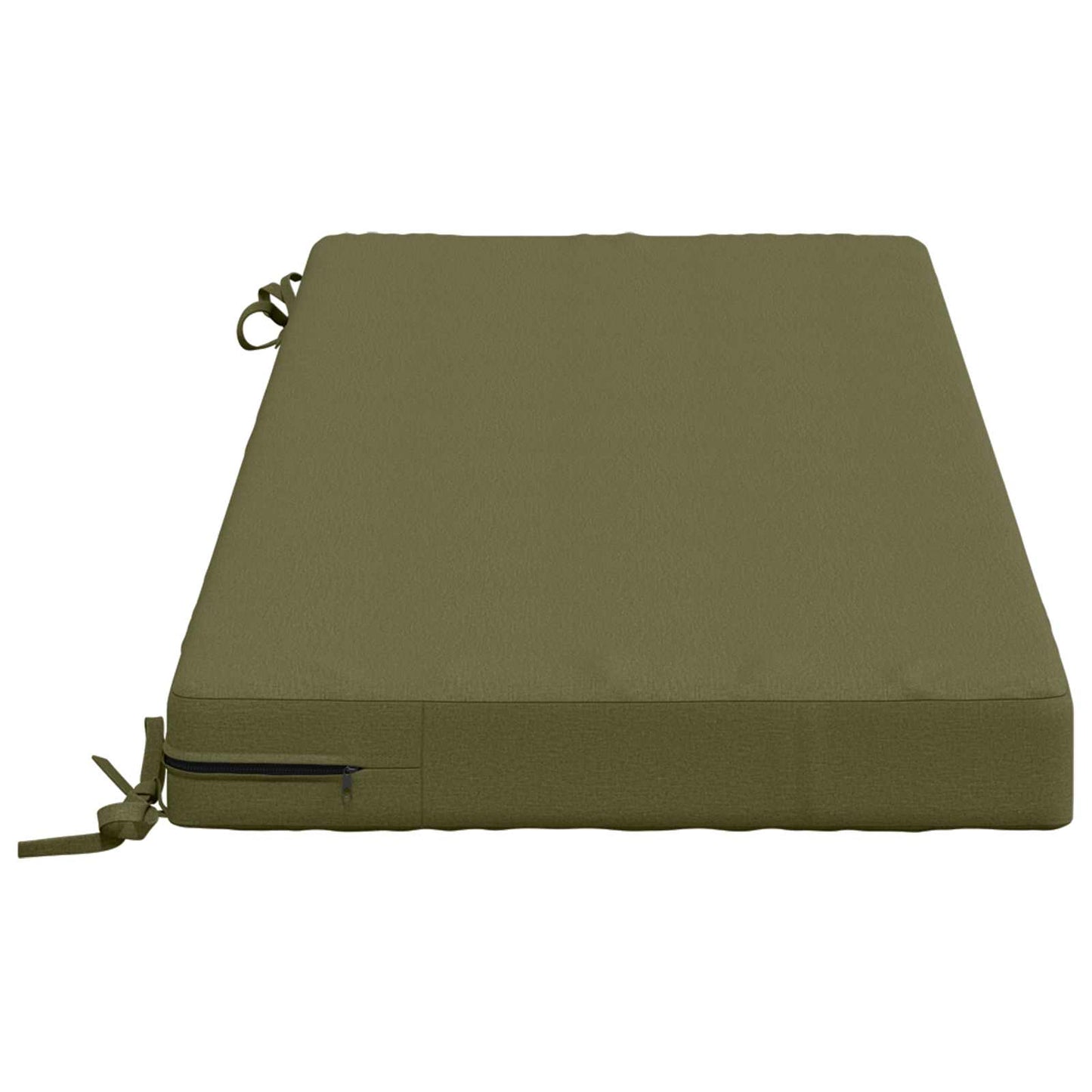 2-Piece Bench Cushions SOEST 2 pcs 100% Polyester Olive Green