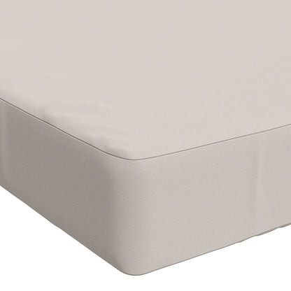 Bench Cushion SOEST 100% Polyester White 120 x 50 x 8 cm