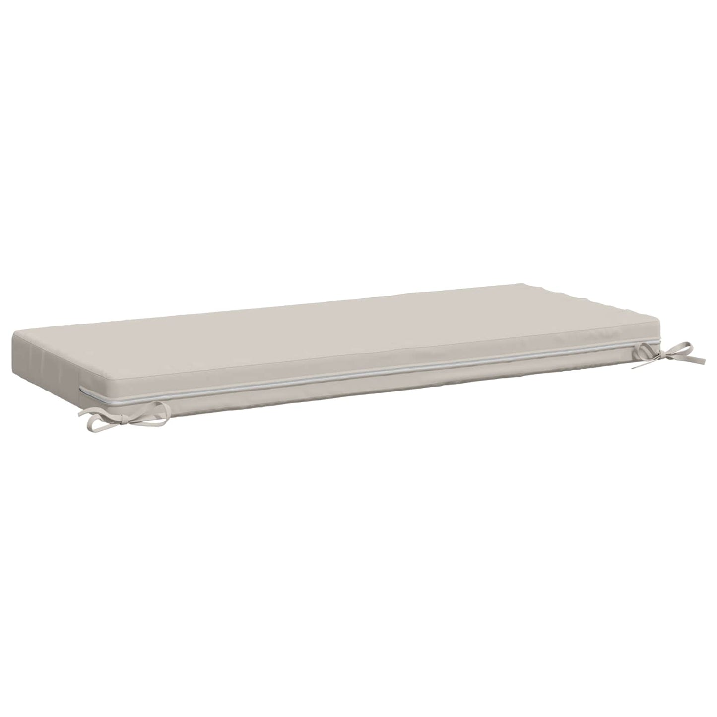 Bench Cushion SOEST 100% Polyester White 120 x 50 x 8 cm
